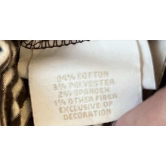 Tommy Hilfiger Women’s Striped Brown & Gold Stripe Long Sleeve Top 3XL - Picture 8 of 9